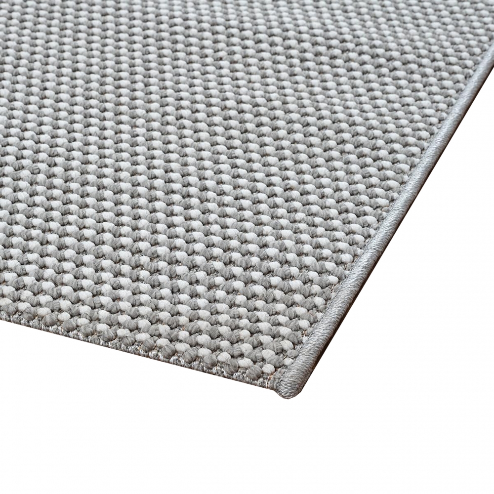 Wohnzimmer Kurzflor Teppich Pflegeleicht mit modernem Design in grau