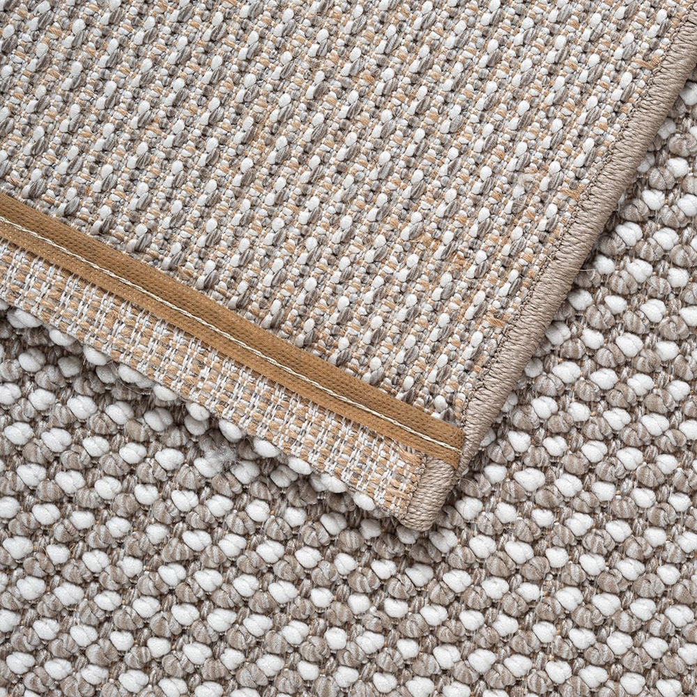 Wohnzimmerteppich kurzflor im speziellen modernen Design in beige
