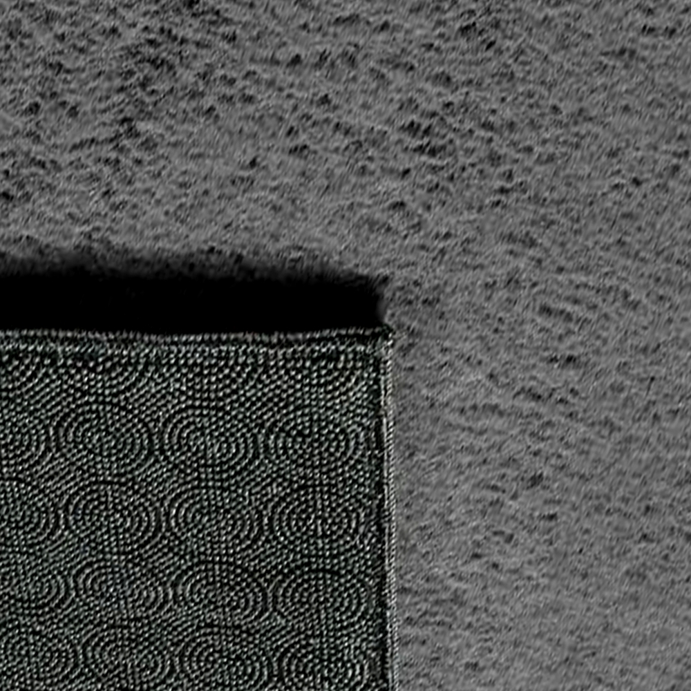 Waschbarer Teppich Anthrazit weich rutschfest für Fußbodenheizung geeignet schadstofffrei pflegeleicht für Schlafzimmer und Wohnzimmer