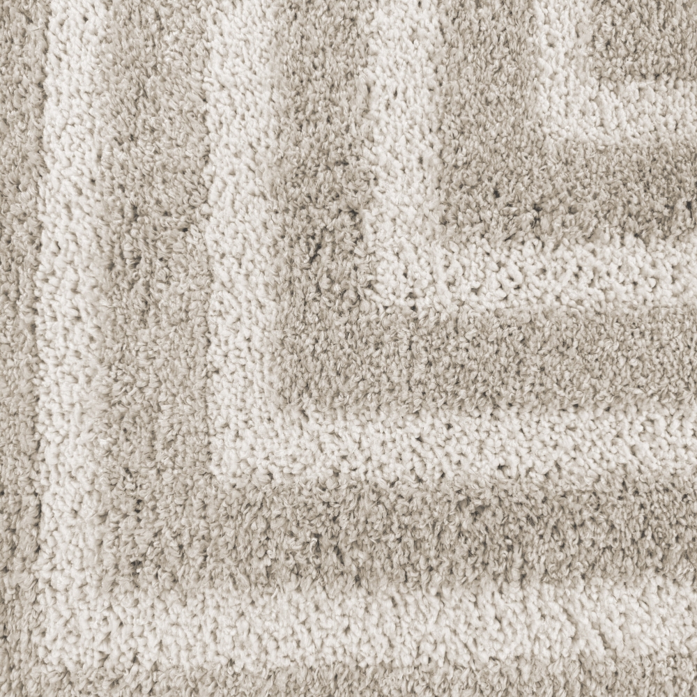 Flauschiger Hochflor-Teppich in Modern & Gemütlich in Beige