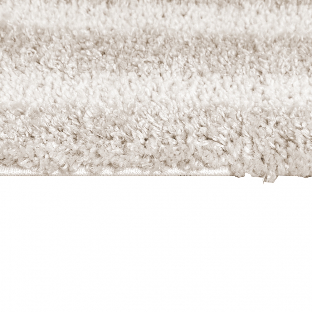 Flauschiger Hochflor-Teppich in Modern & Gemütlich in Beige
