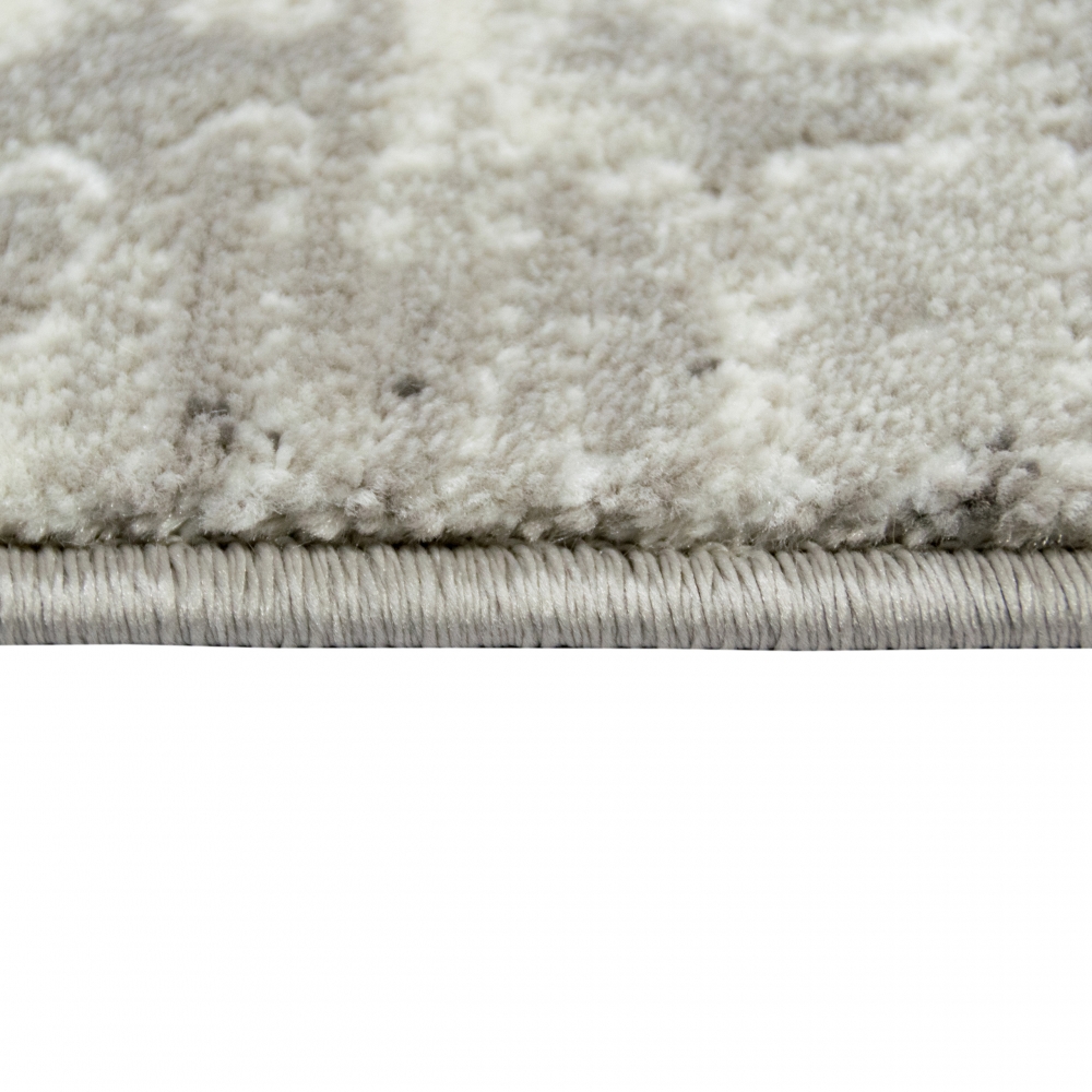 Moderner Kurzflorteppich mit Designmuster Grau Beige Moderner Kurzflorteppich mit Designmuster Grau Beige