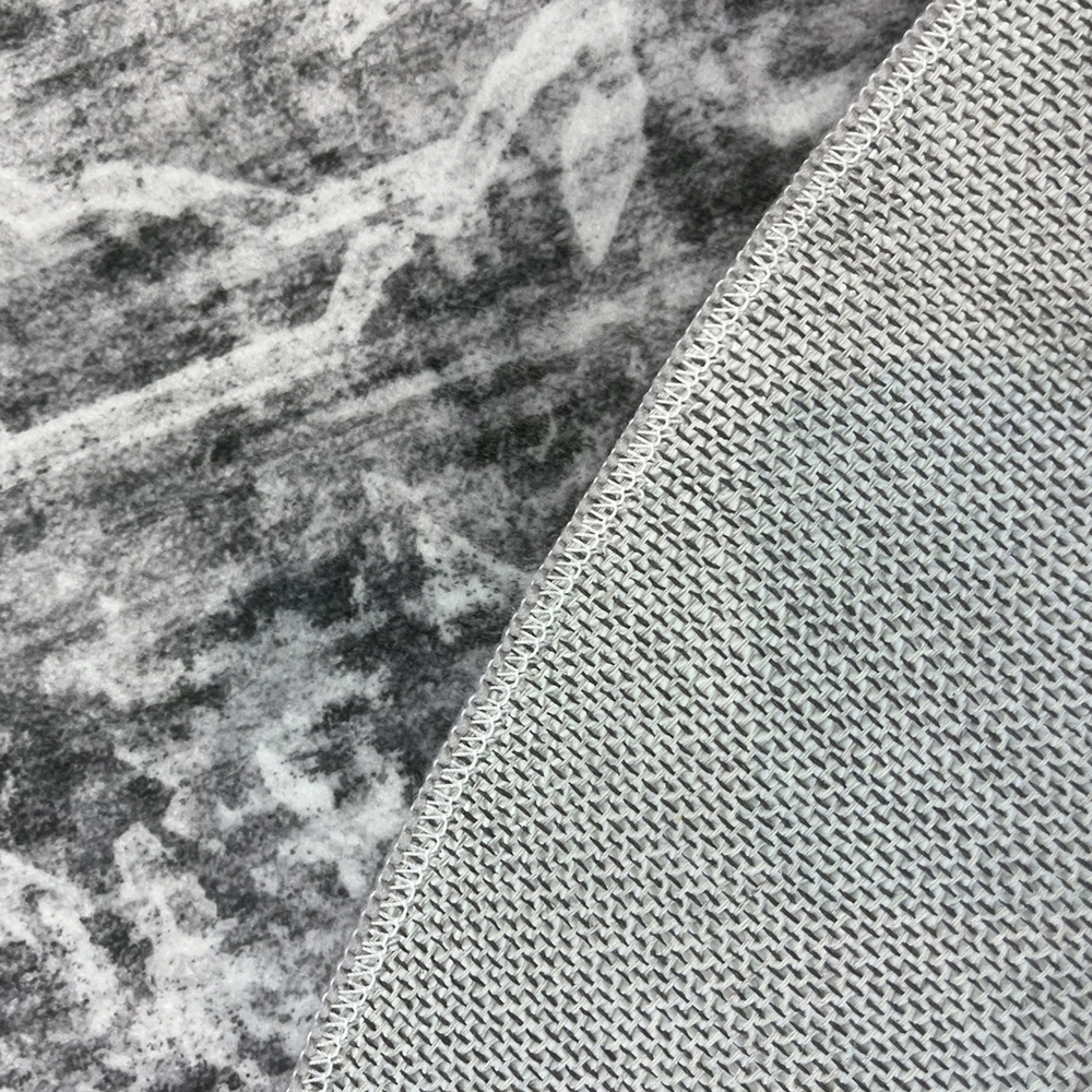 Teppich Grau Modern mit floralem Vintage-Muster