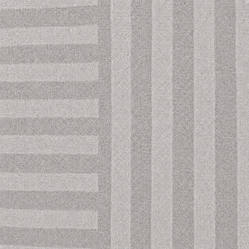 Teppich Grau grafisches Linienmuster flache Flanelloberfläche
