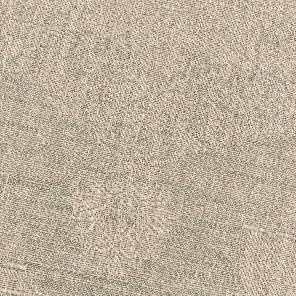 Teppich Grün Braun Ornamentmuster für Innen und Außen