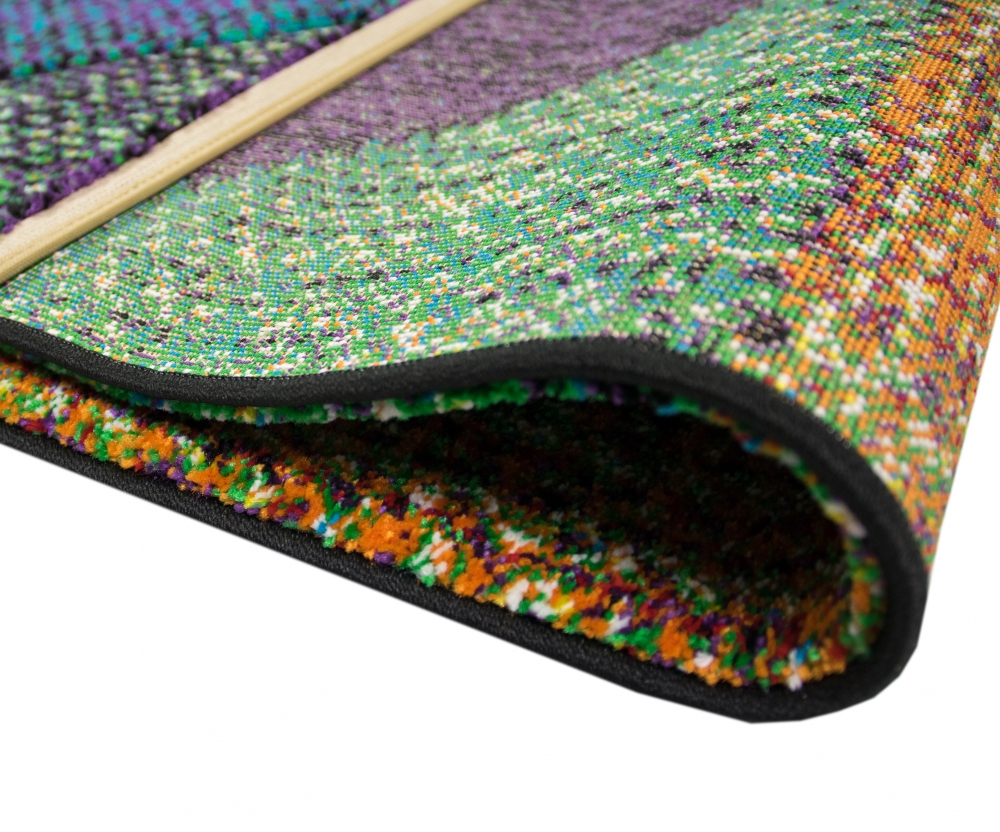 Designer und Moderner Teppich Marokkanisches Muster Multi