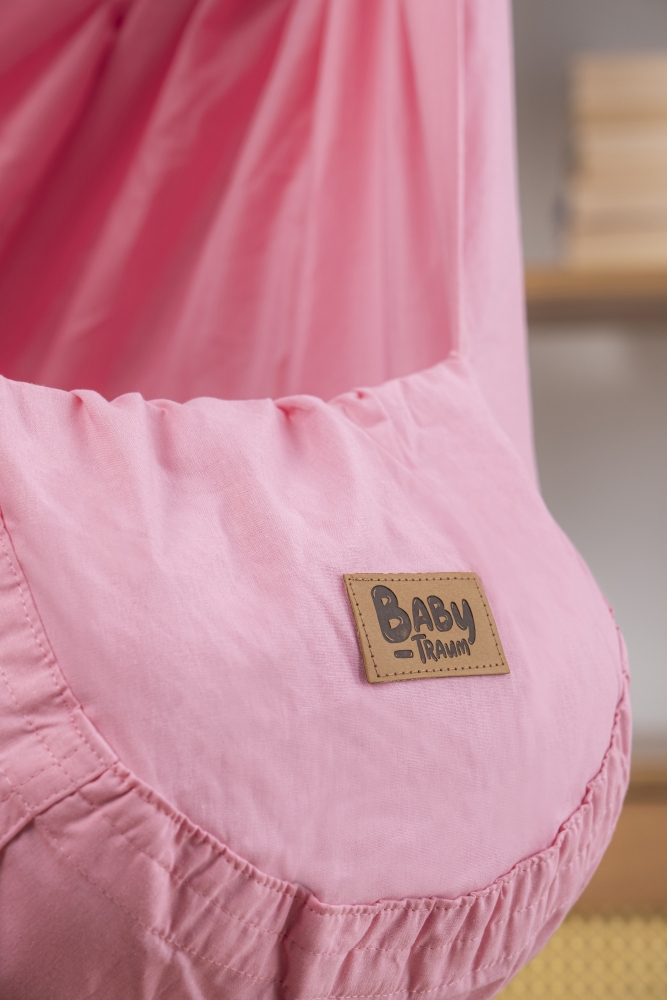Baby-Traum Federwiegen Hängematte für optimalen Schlafkomfort - waschbar - in pink