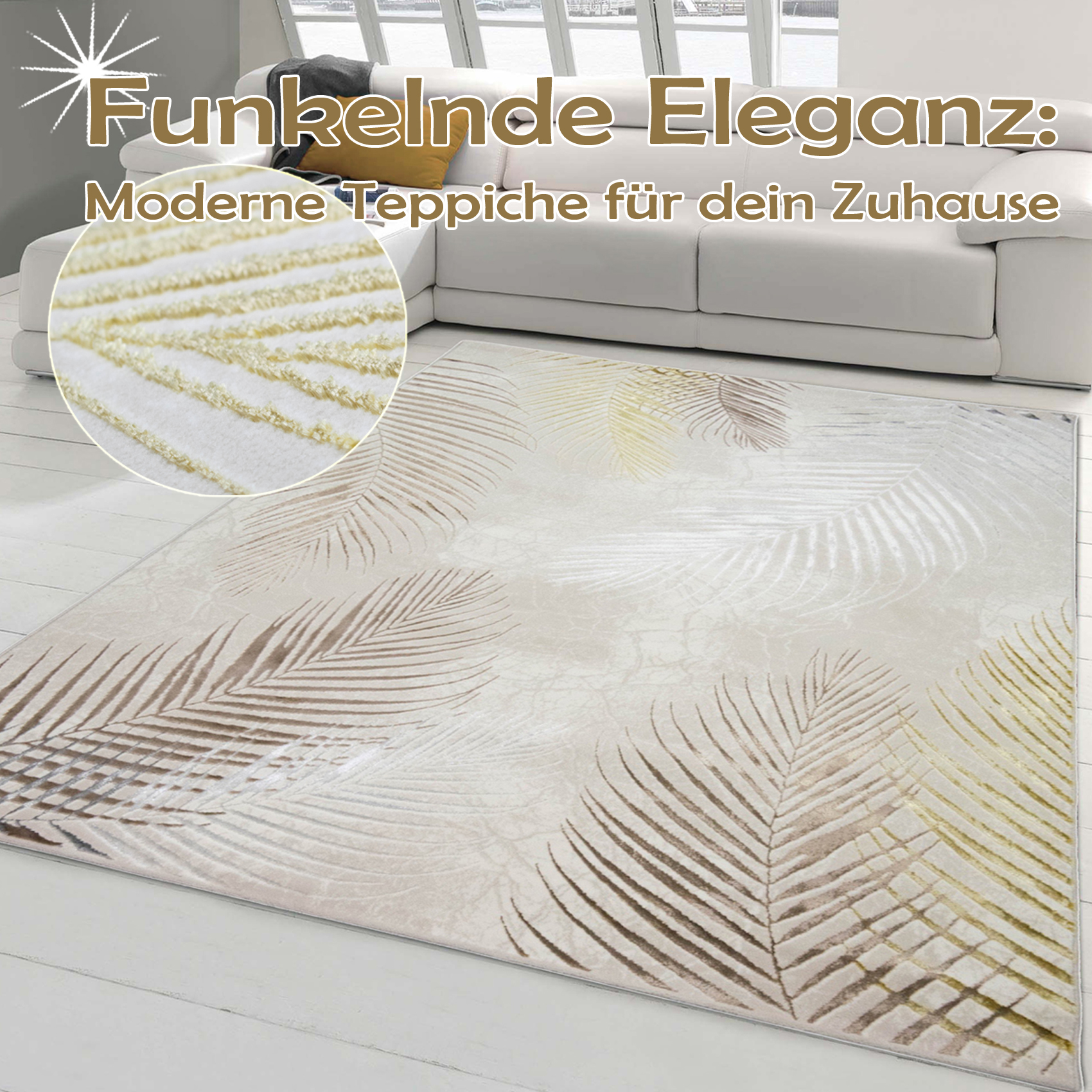 Funkelnde Teppiche für ein elegantes Zuhause